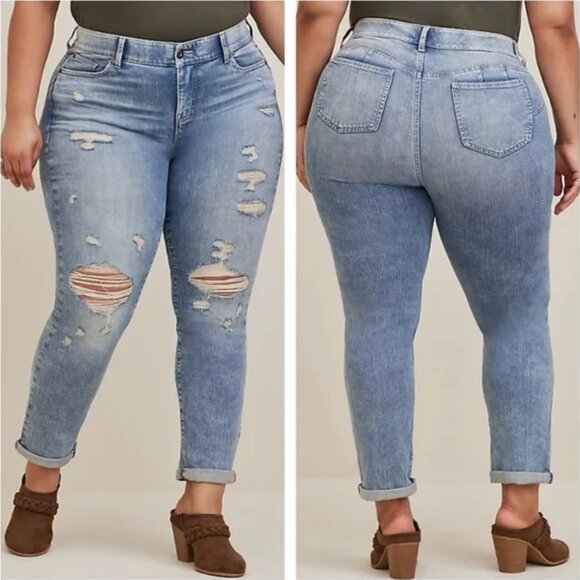 torrid Denim - Torrid Bombshell Straight Premium Stretch High Rise Jean Women's Plus 20